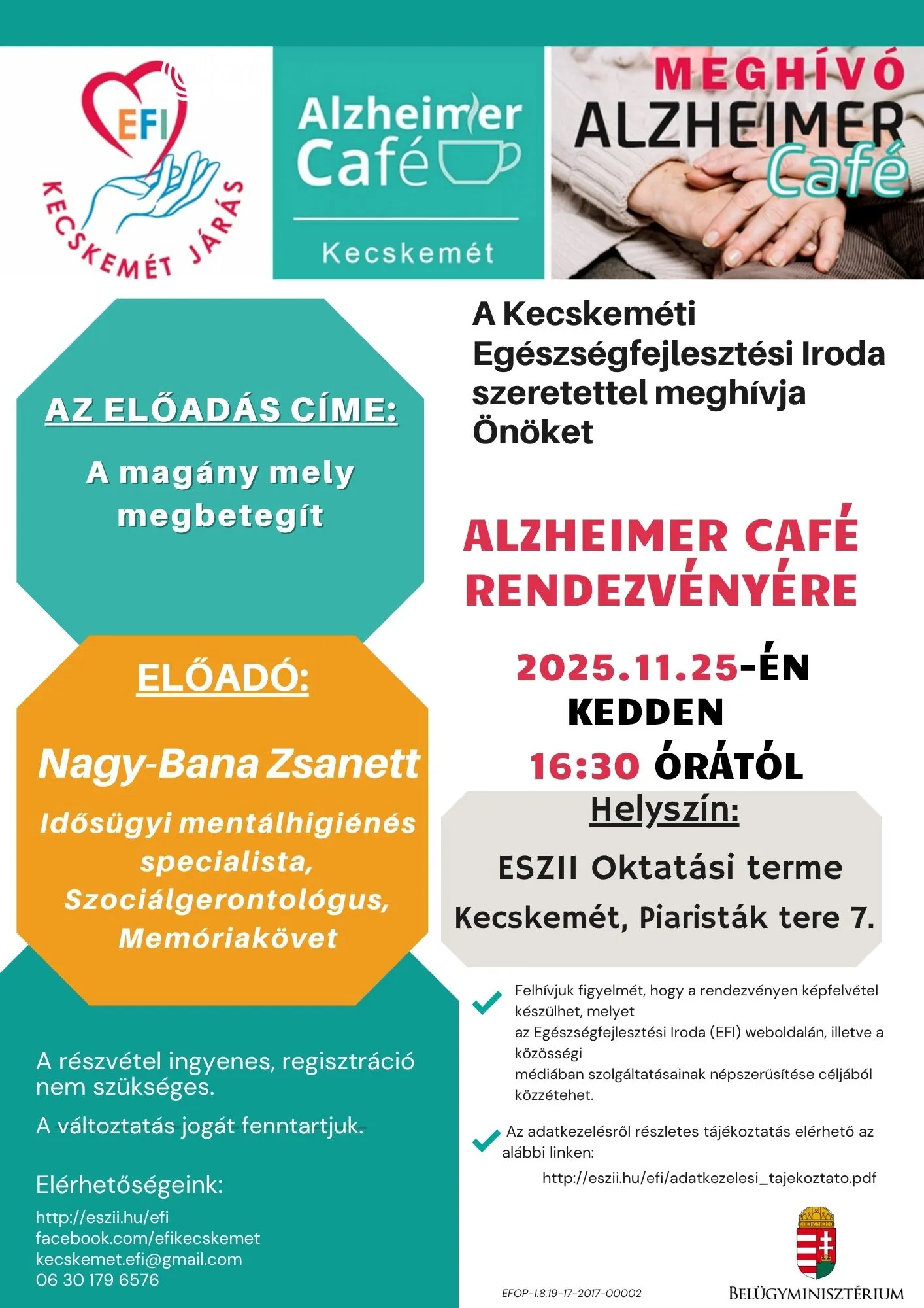 Alzheimer Cafe plakát